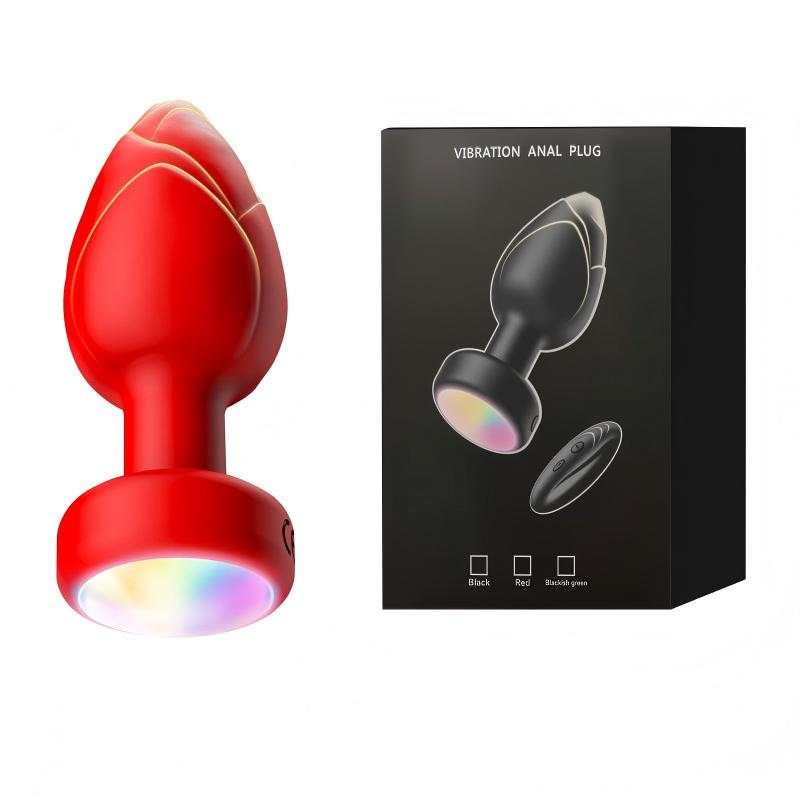 Lotus Glow Vibrating Anal Plug Prostate Stimulator