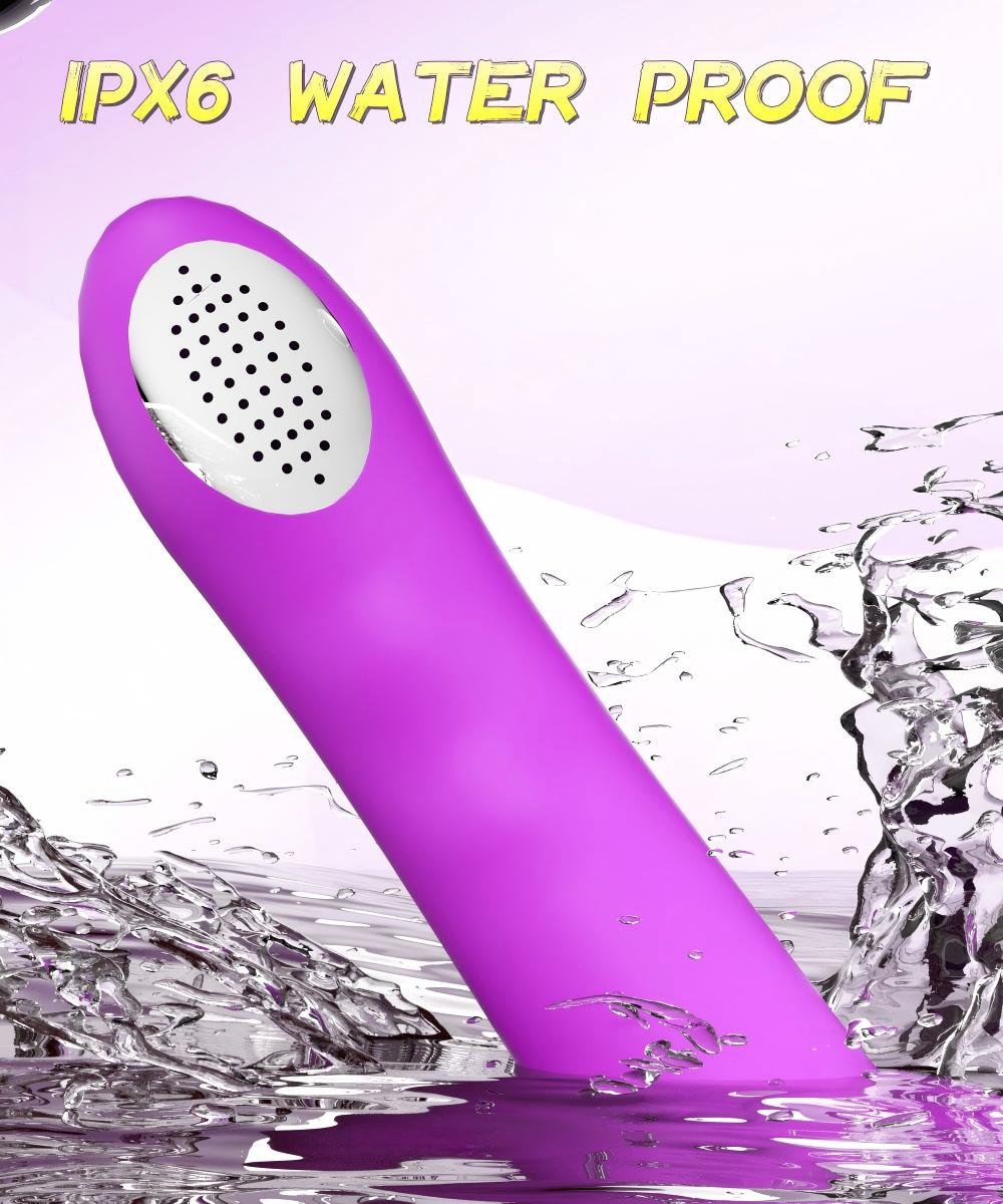 Showerhead Silicone Vibrator, Multi Vibration Modes G-spot & Anal Stimulator Waterproof Rechargeable Pleasure Massage Toy for Women