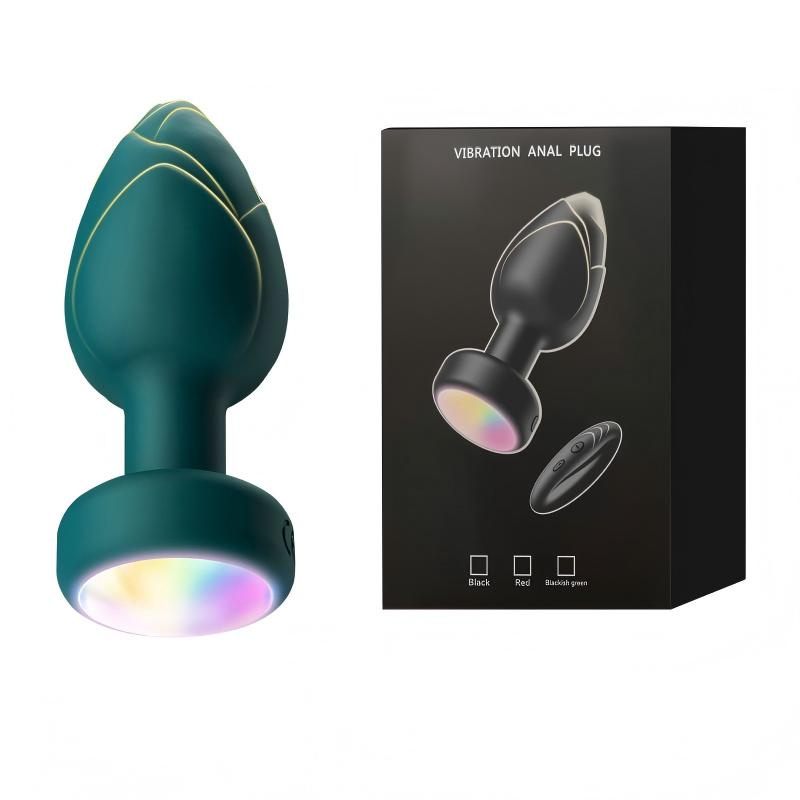 Lotus Glow Vibrating Anal Plug Prostate Stimulator