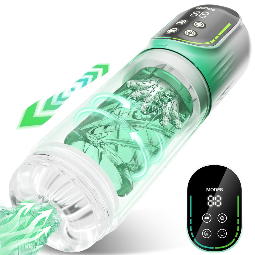 Honeycomb II Vibrating Rotating Suction Masturbator