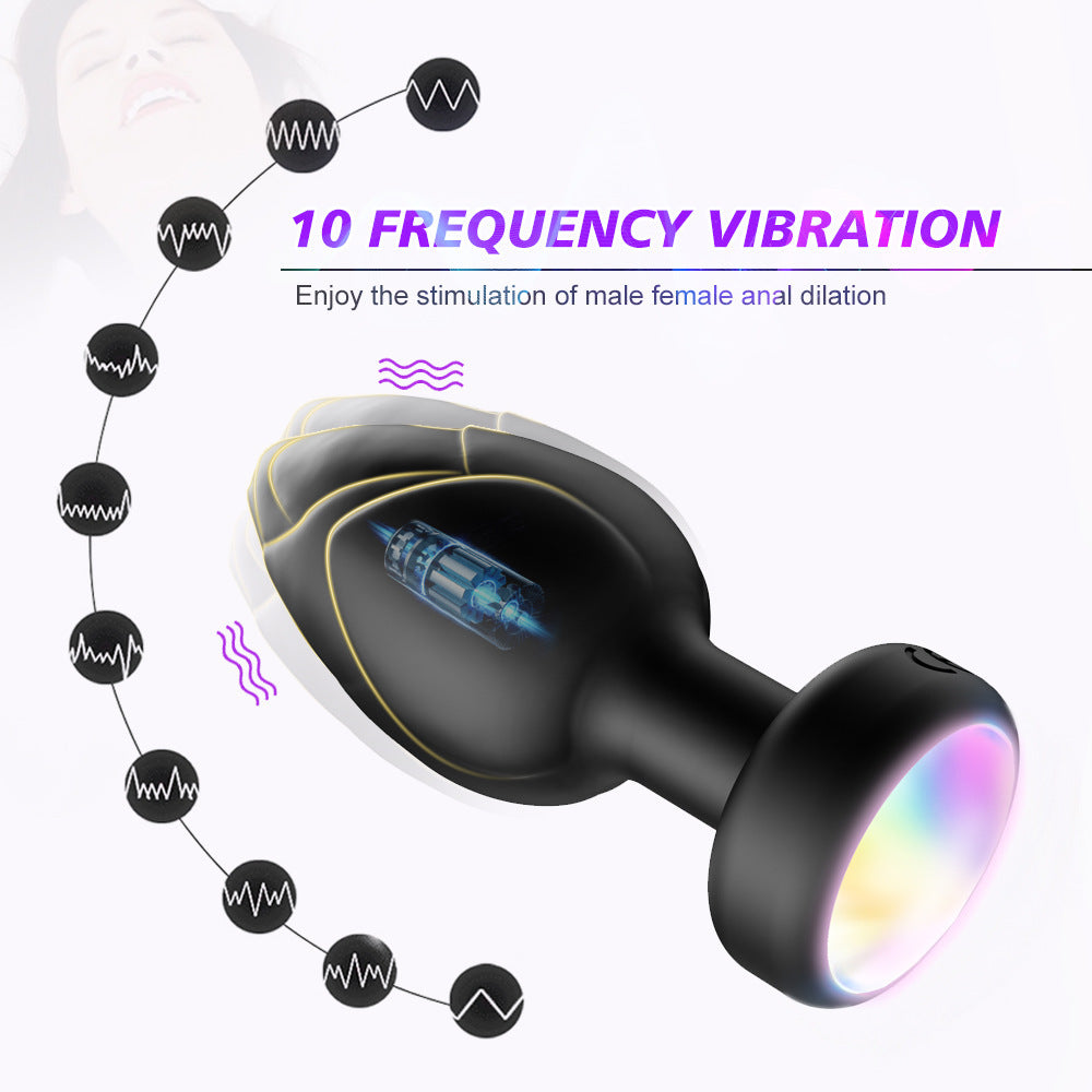 Lotus Glow Vibrating Anal Plug Prostate Stimulator