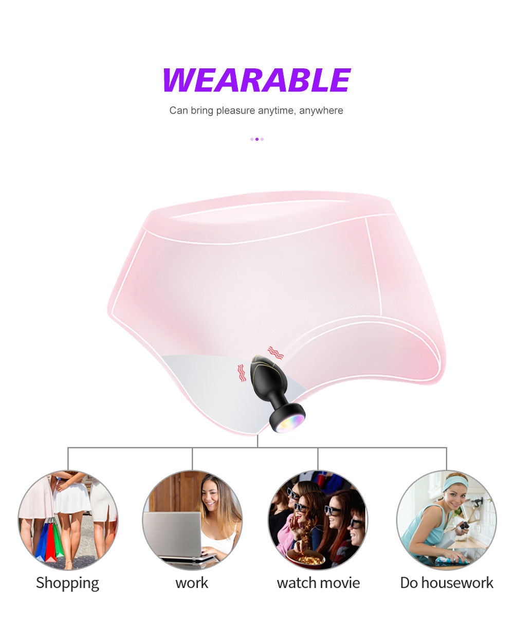 Lotus Glow Vibrating Anal Plug Prostate Stimulator