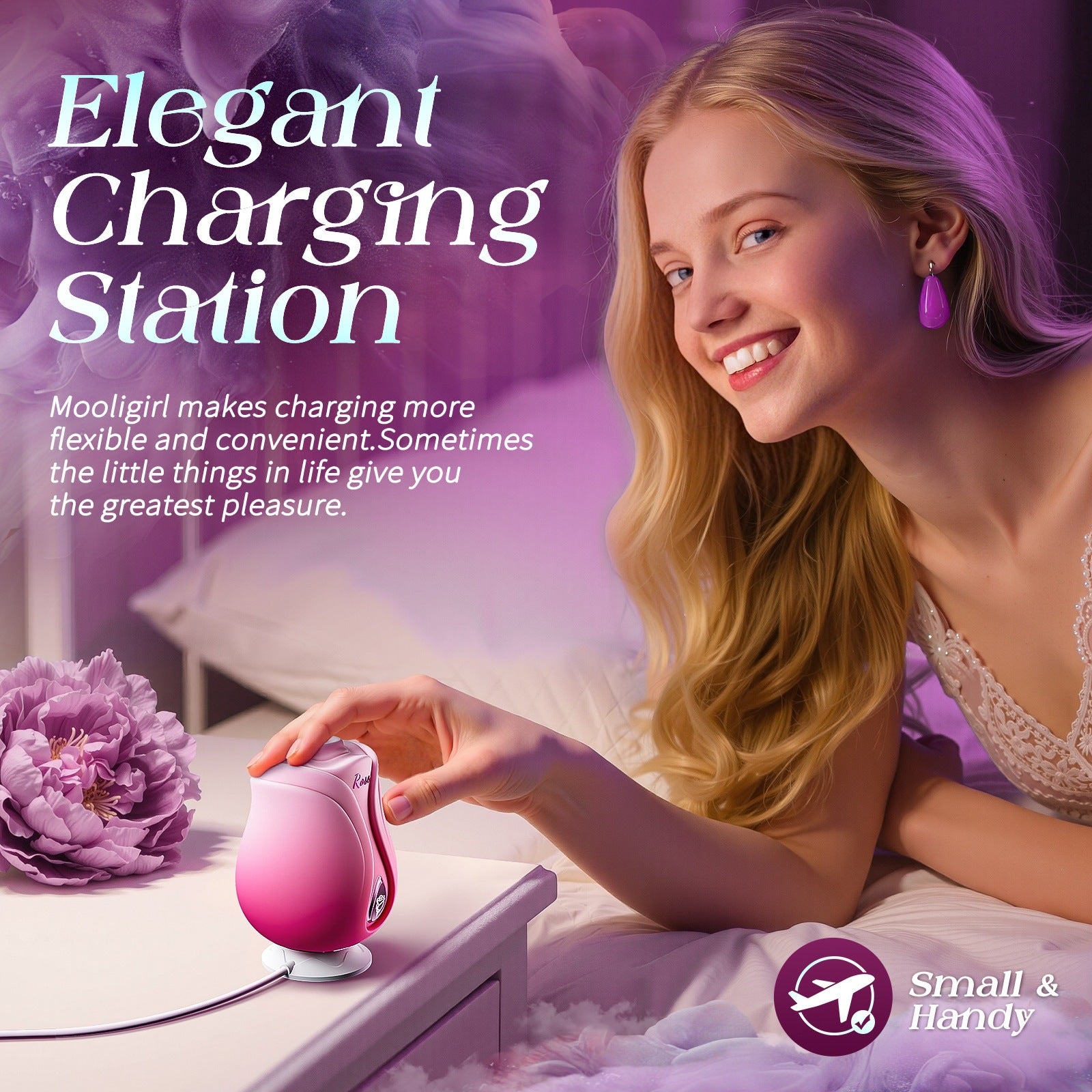 APP-controlled Rose-shaped Clitoral Suction Vibrator