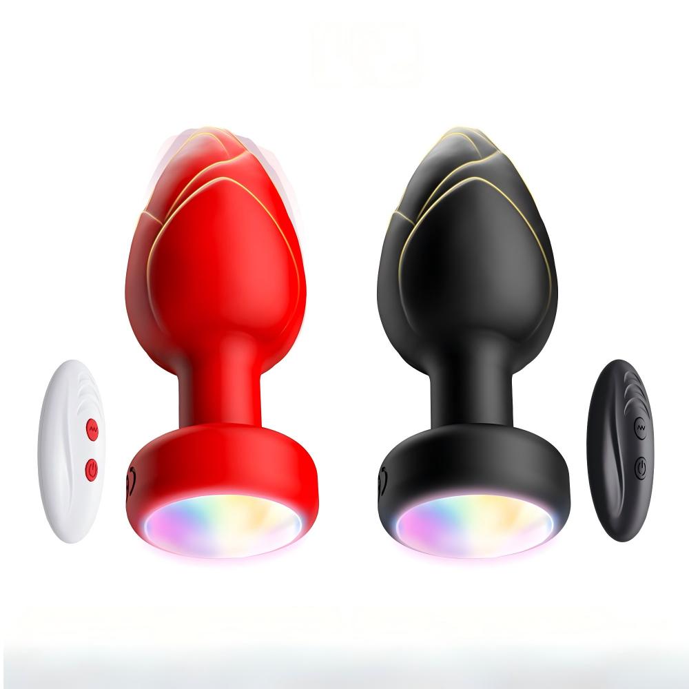 Lotus Glow Vibrating Anal Plug Prostate Stimulator