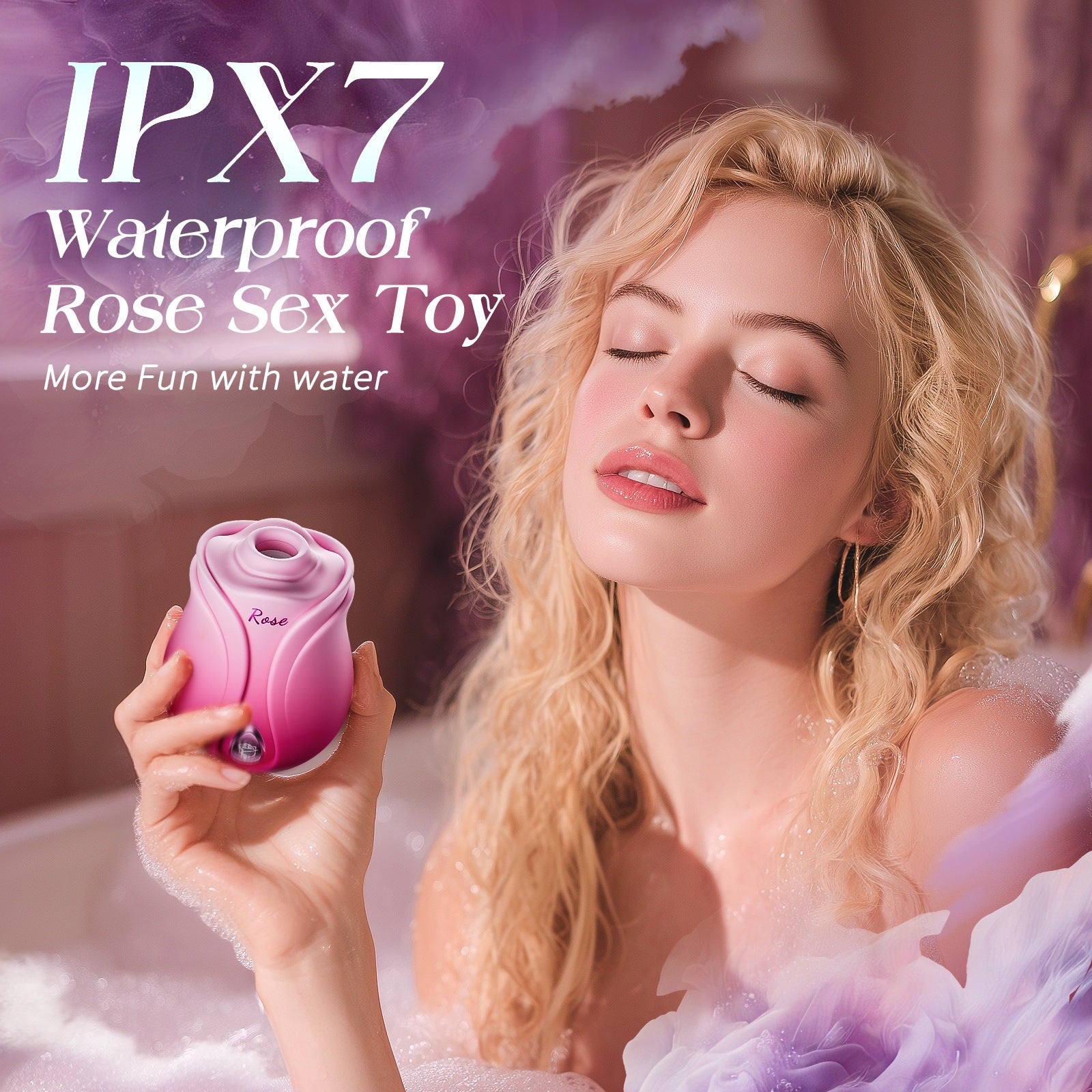 APP-controlled Rose-shaped Clitoral Suction Vibrator