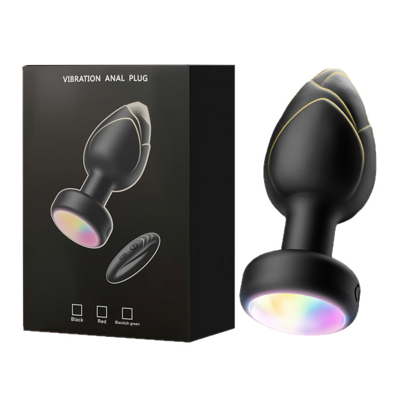 Lotus Glow Vibrating Anal Plug Prostate Stimulator