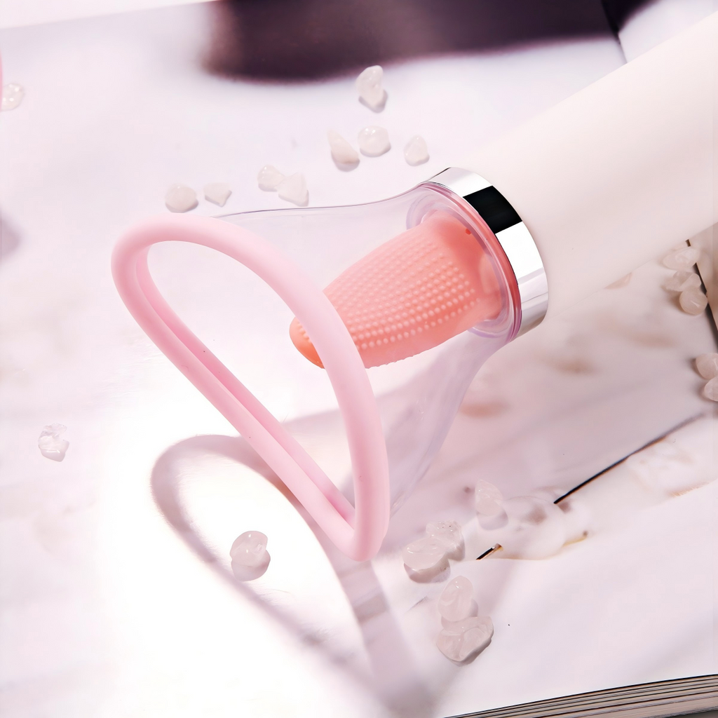 Double-headed Female Heating Sucking Licking AV Vibrator Stick