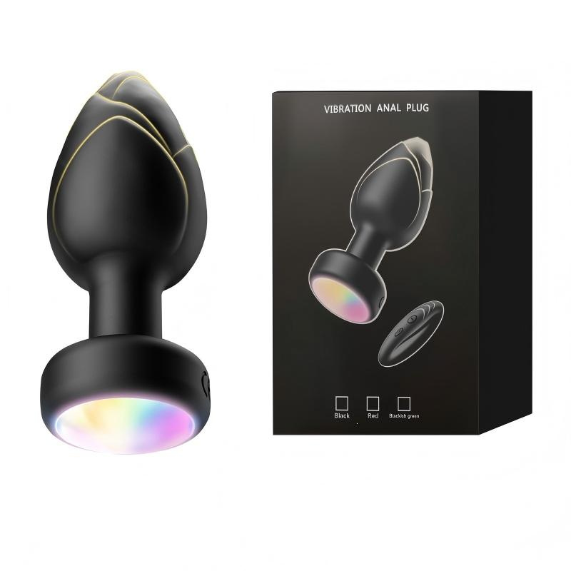 Lotus Glow Vibrating Anal Plug Prostate Stimulator